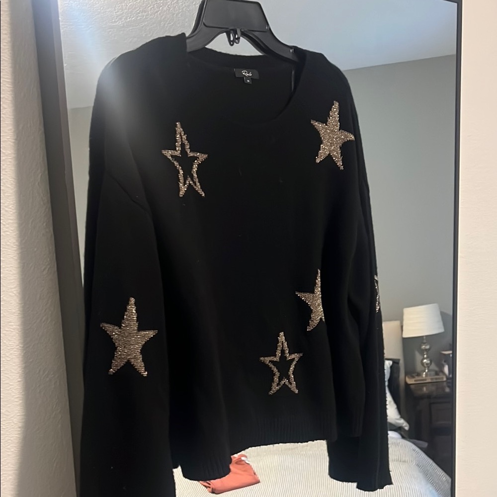 Rails Black Star Sweater